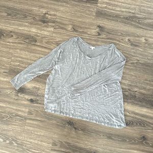 GAP Lightweight Gray Long Sleeve TShirt